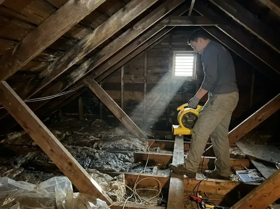 attic-water-damage-drying-proc-007 — frequently asked questions, Emergency Water Extraction & 24/7 Flood Response in Elmira…